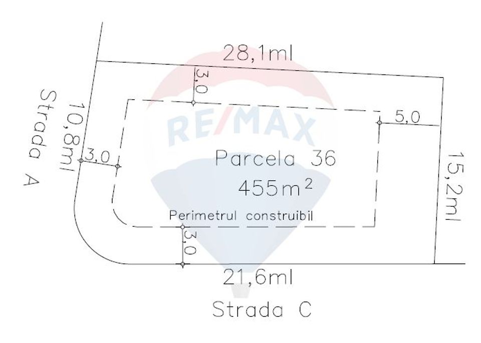 Teren 455mp Sub Coasta / Strada Principala