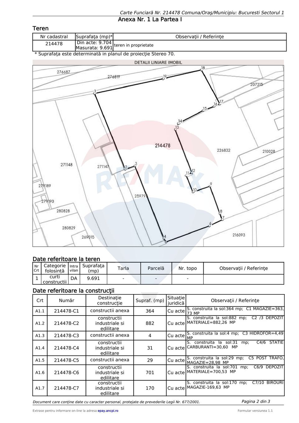 Teren investitie, 9690 mp,  Aleea Teisani