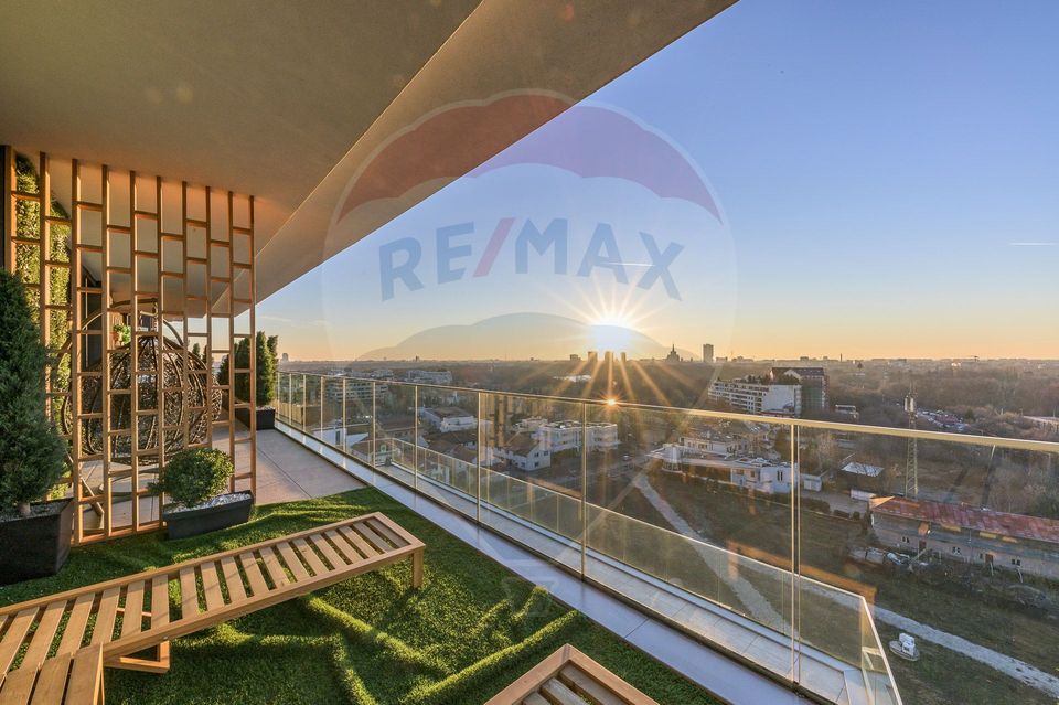 Penthouse with 6 rooms, 2 terraces, 3 parking lots Herastrau area