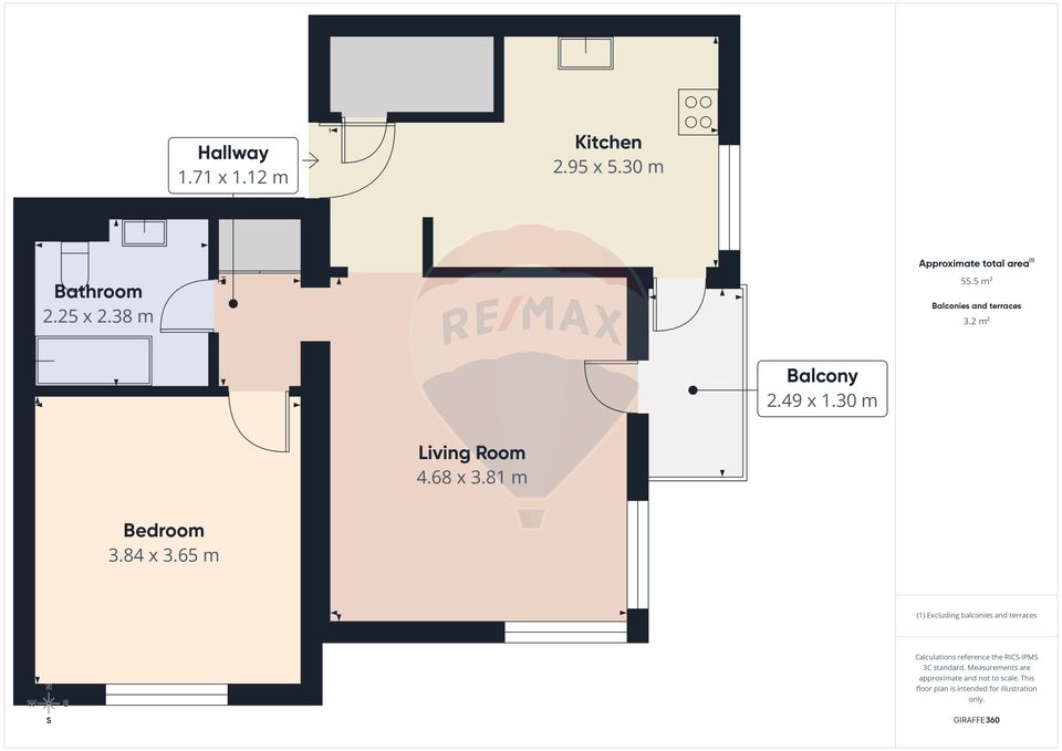 Apartament 2 Camere Subcetate - Mobilat, Parcare, Liniște lângă Brașo