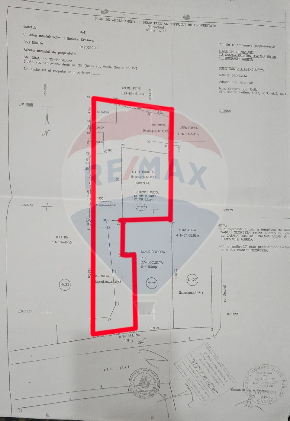 Land 489sqm Craiova / Strada Oltet