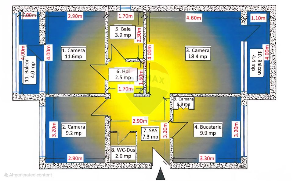 Apartament cu 3 camere de vânzare în Turda lângă Calea Victoriei