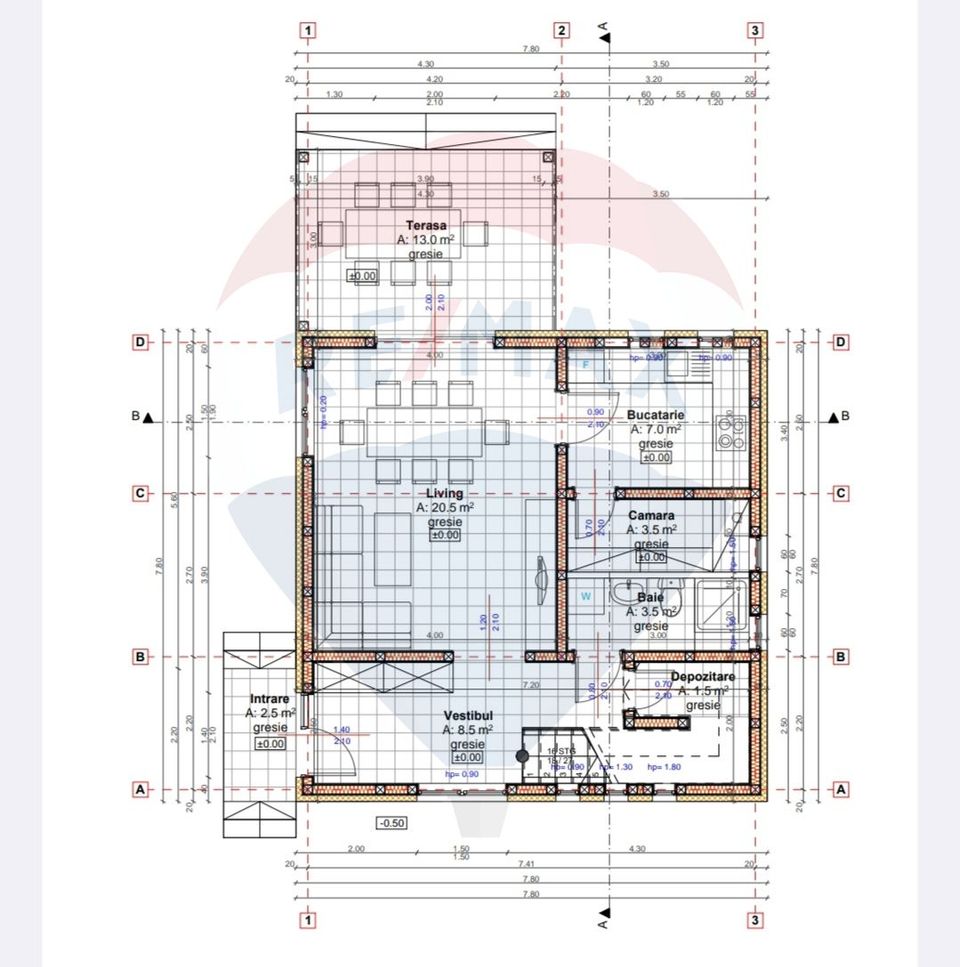 Teren 251mp cu fundatie si proiect Vladimirescu /Cartierul Tineretului