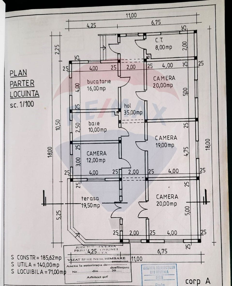 Casă / Vilă cu 12 camere, teren intravilan de 2869mp în Siminicea, SV