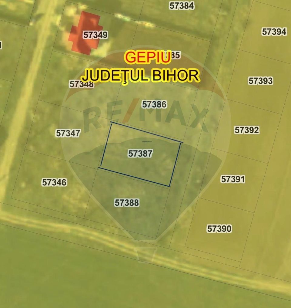 Teren 530mp intravilan de vanzare in Gepiu