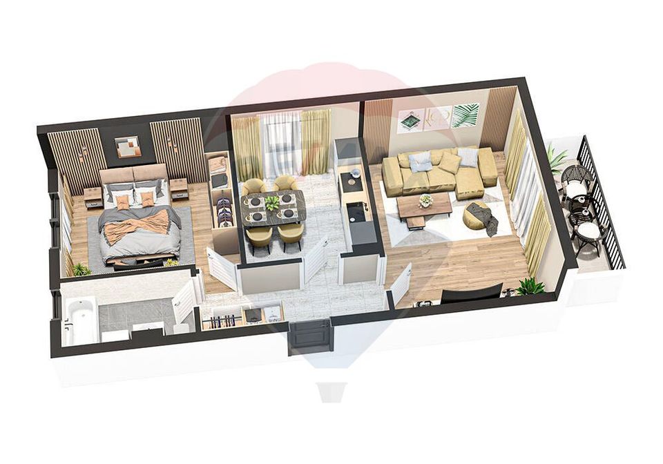 ANTECONTRACT Apartament 2 camere etajul 1, Roka Village, Sânpetru