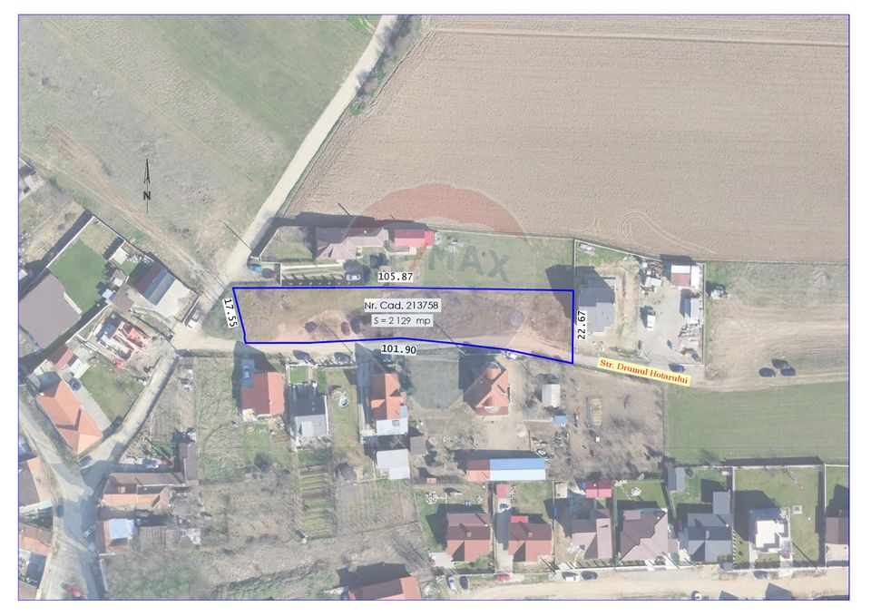 Land 1,829sqm Oradea / Strada Drumul Hotarului