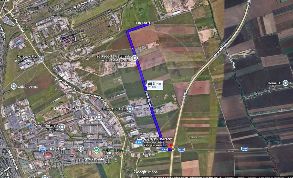 COMISION 0% | Teren intravilan hale producție/depozitare | Brașov