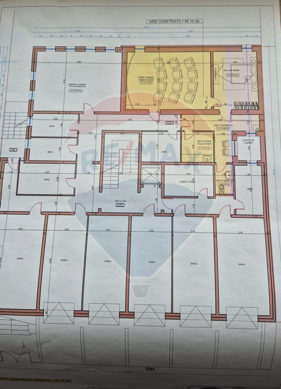 Spațiu de birouri de 400 mp de închiriat în zona Aviatorilor