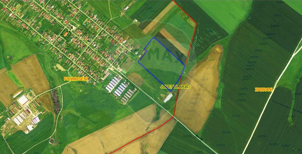 Land 92,700sqm Alunis / Strada Cf nr 293- frumuseni