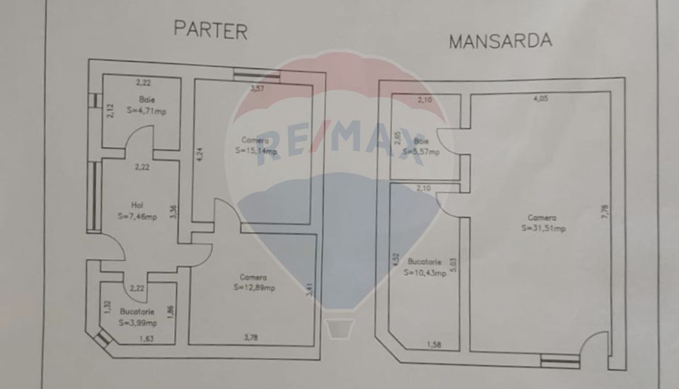 Casă/ Spațiu cu 3 camere de închiriat zonă Semicentrală