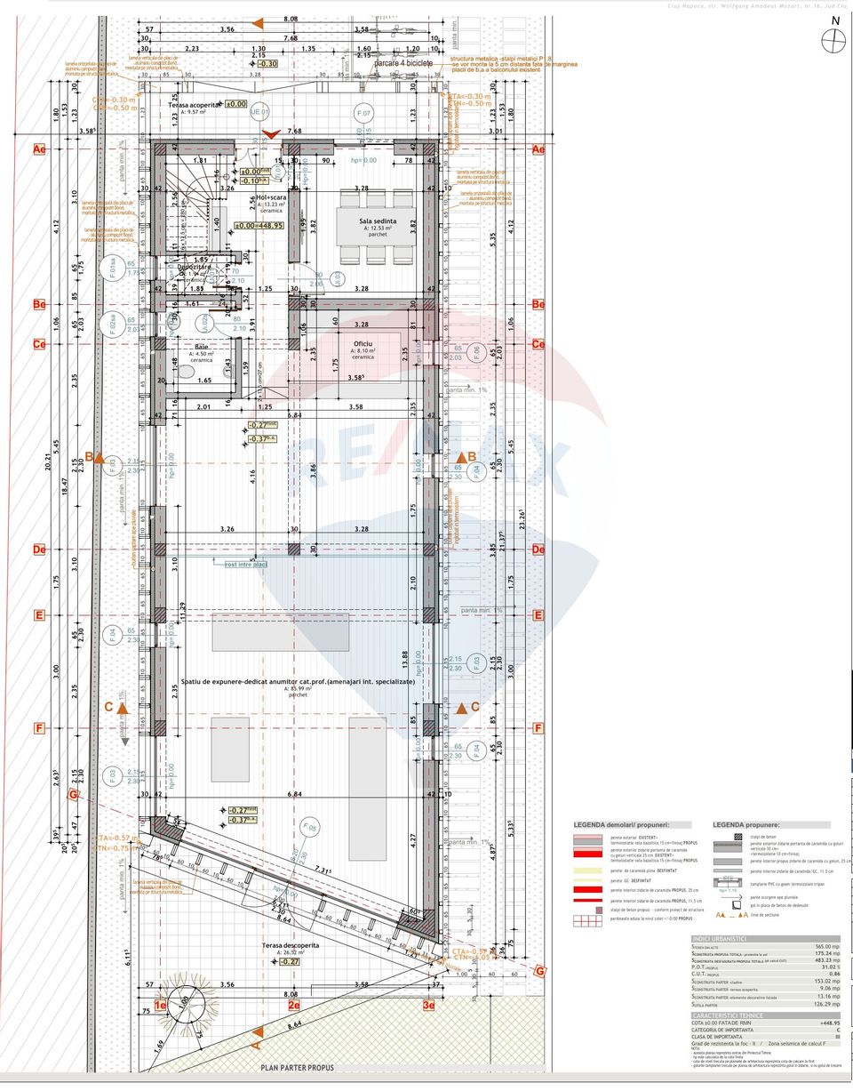 Premium Office Space for sale located in Andrei Muresanu