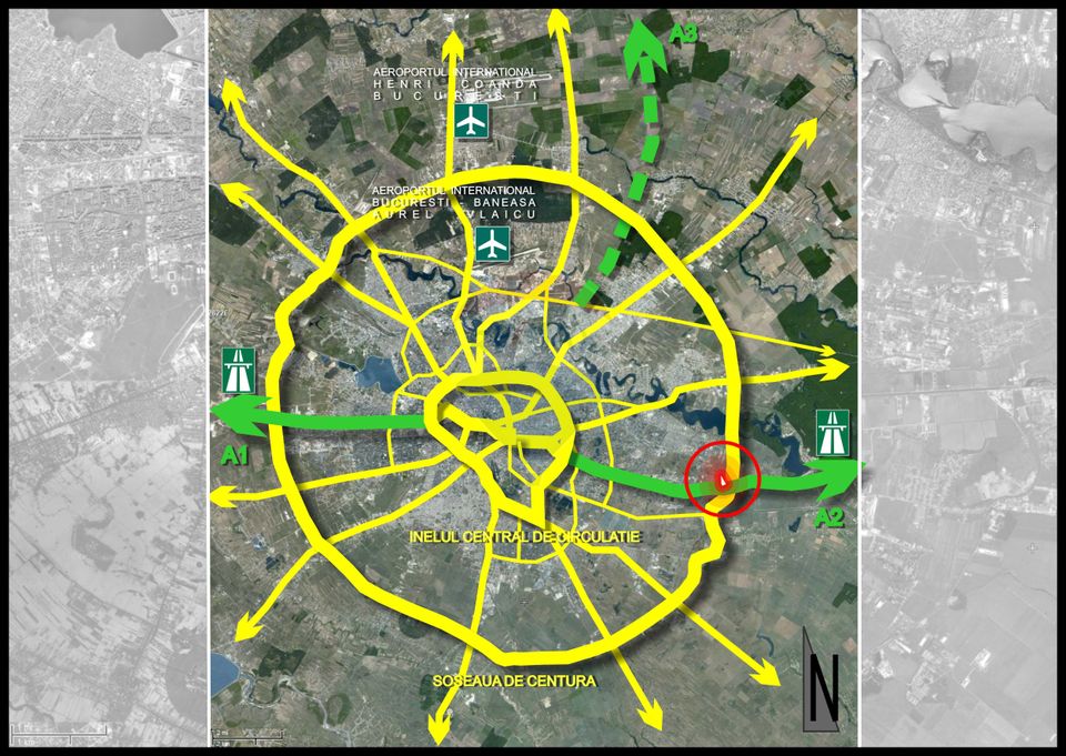 Teren 2Ha  Drumul Intre Tarlale - A2, pretabil hale + birou