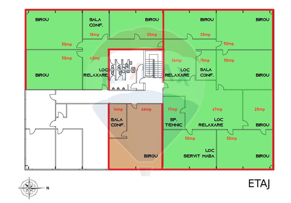 0 % COMISION - Spatiu de birouri de inchiriat - Tetarom