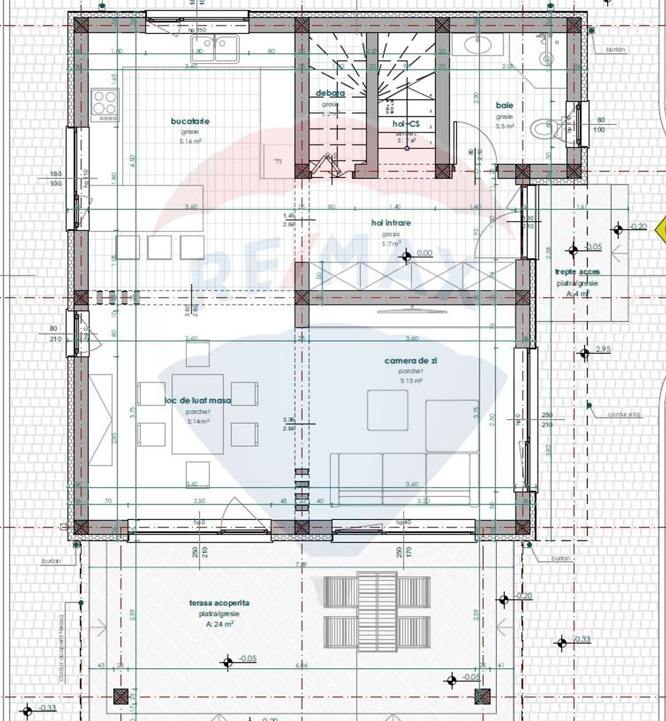 Teren cu autorizatie de constructie Chinteni