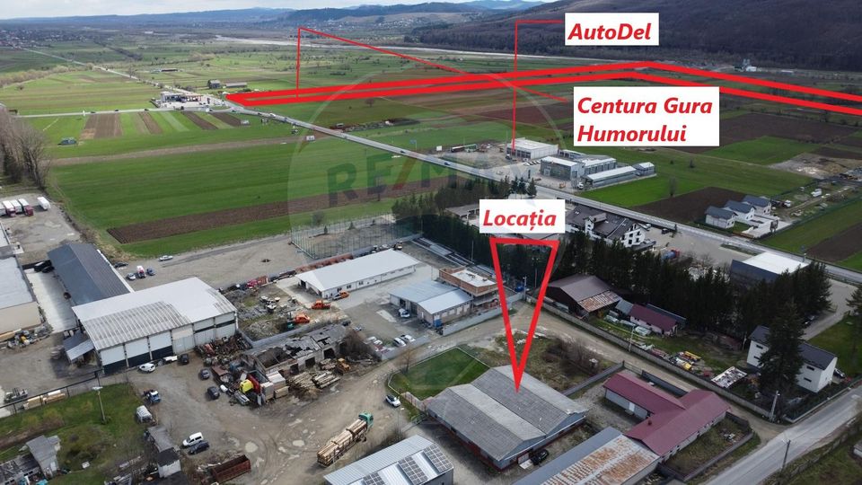 Hală industrială cu birouri si teren Gura Humorului
