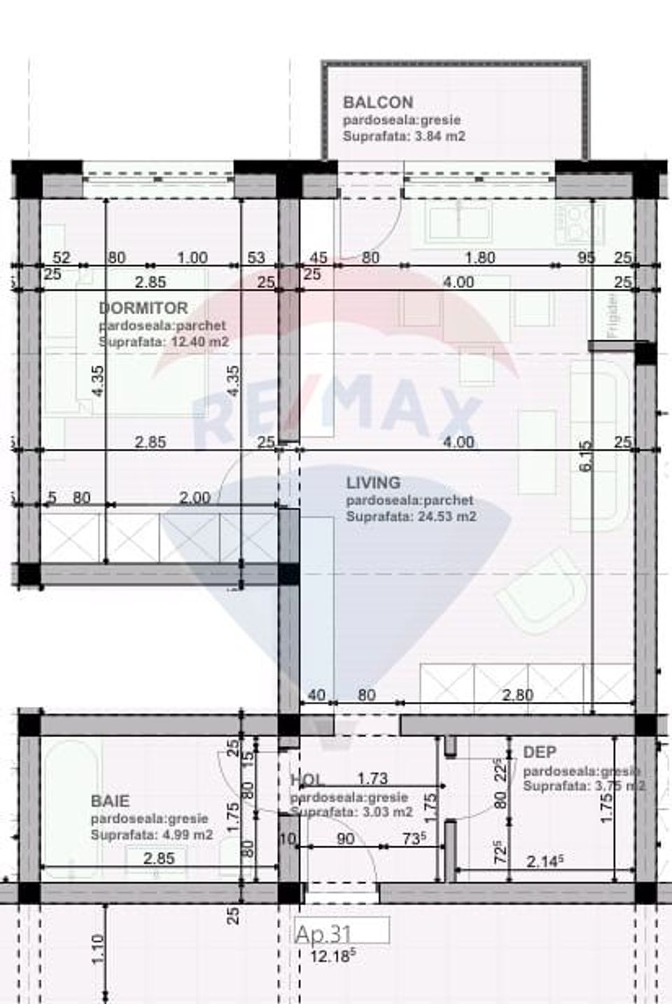 Apartament cu 2 camere de vânzare