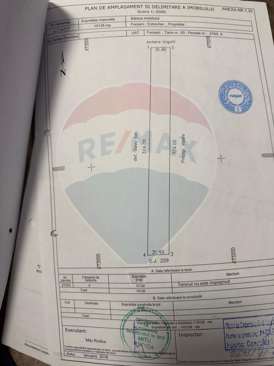 Teren Focsani 10000 mp Suraii