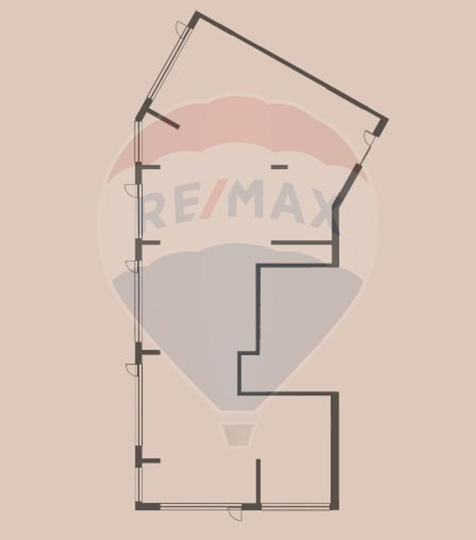 Spațiu comercial / birouri de vânzare  (407.4mp)– zona centrală