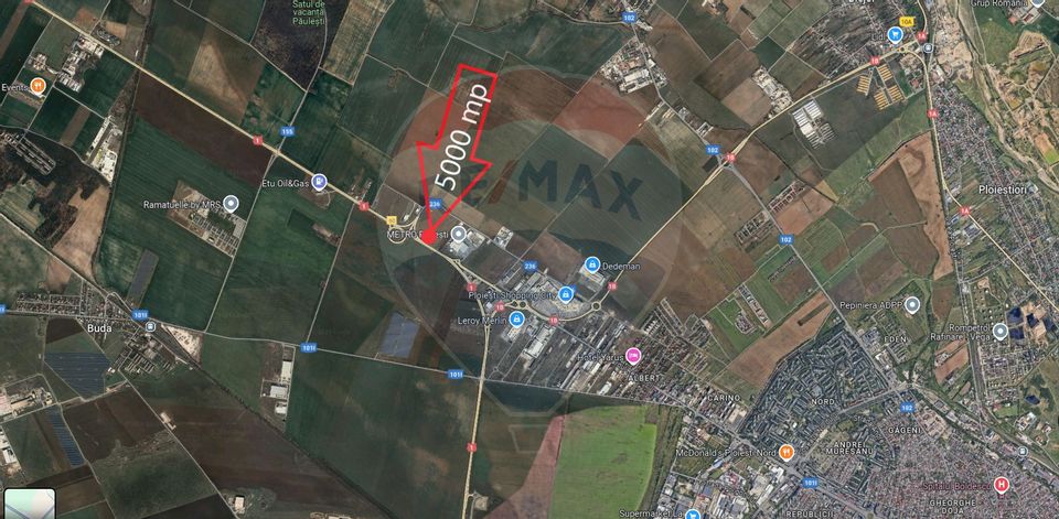 Land within the built-up area-5165 sqm, opening 50 m at DN1,