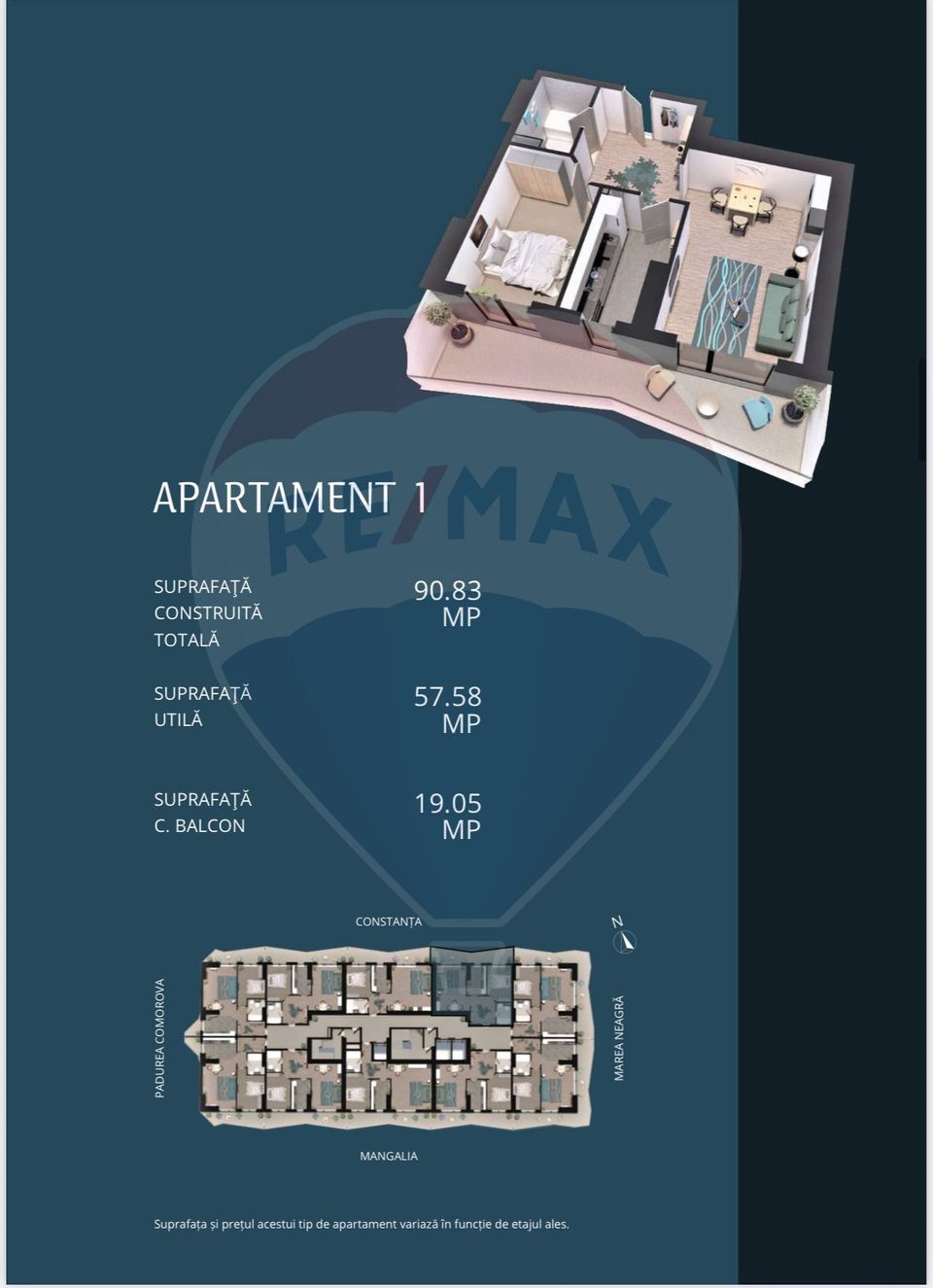 Apartment for Sale – Olimp Tower, 16th Floor – 3-Year In