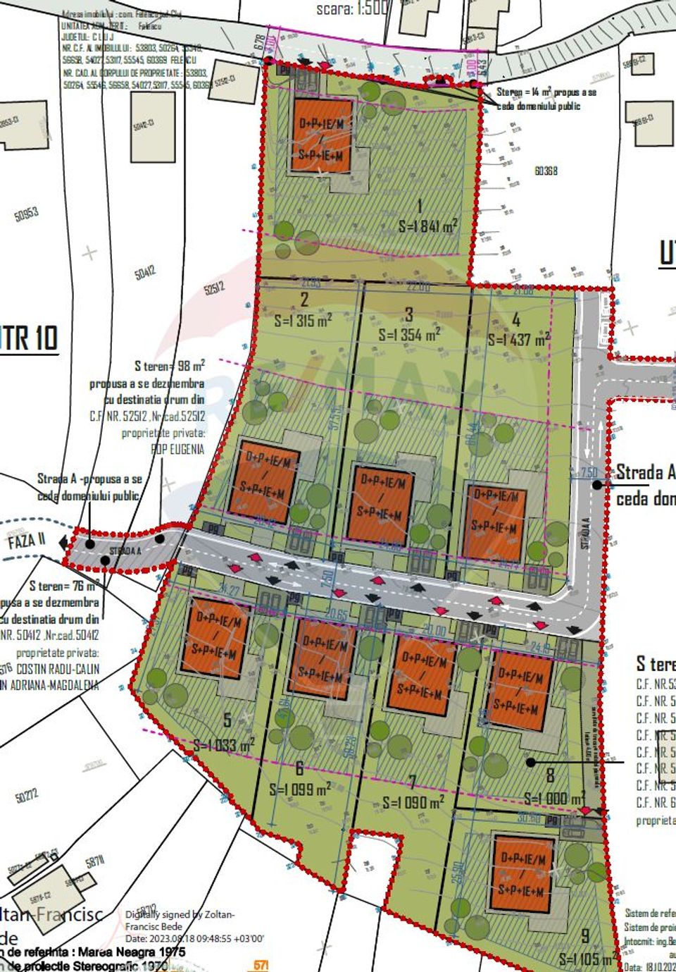 Land 720sqm Feleacu / Strada Principala