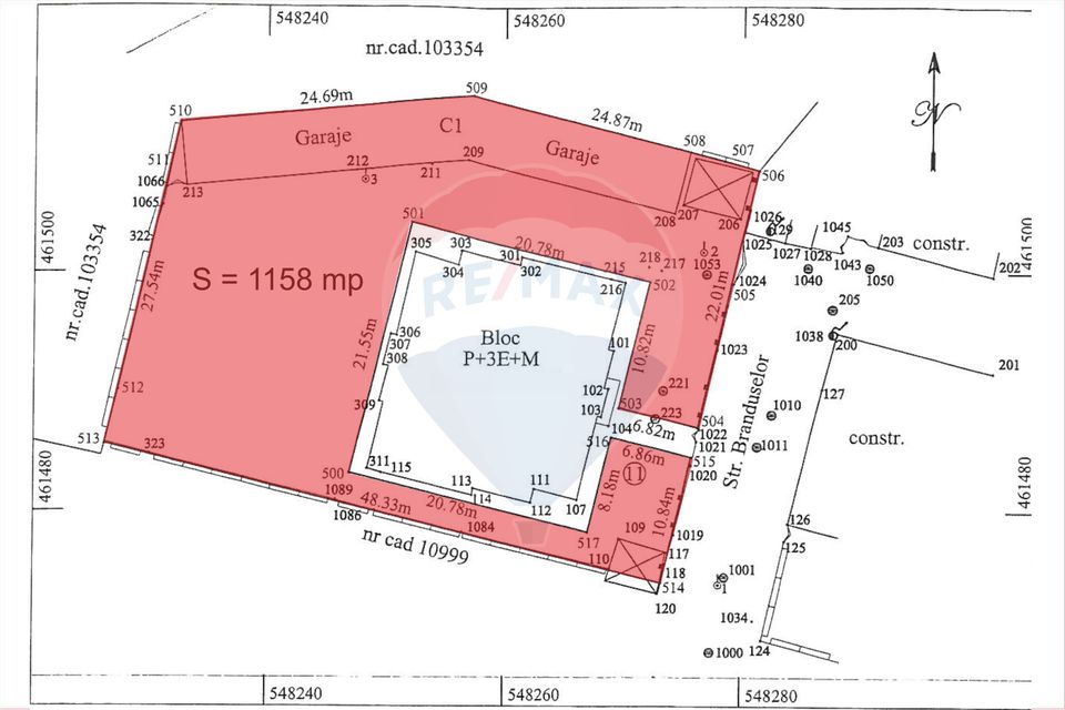 Teren pentru investiție în Brașov | Centrul Civic| A.C. | P+2E+3Er