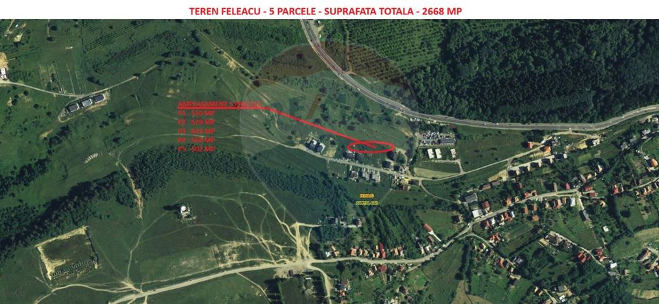 Teren de vanzare 1039 mp in Feleacu, – Panorama superba catre oras
