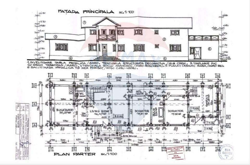 Vila cu 6 camere, teren 1200mp de vanzare- Varasti, la 4 km de Berceni