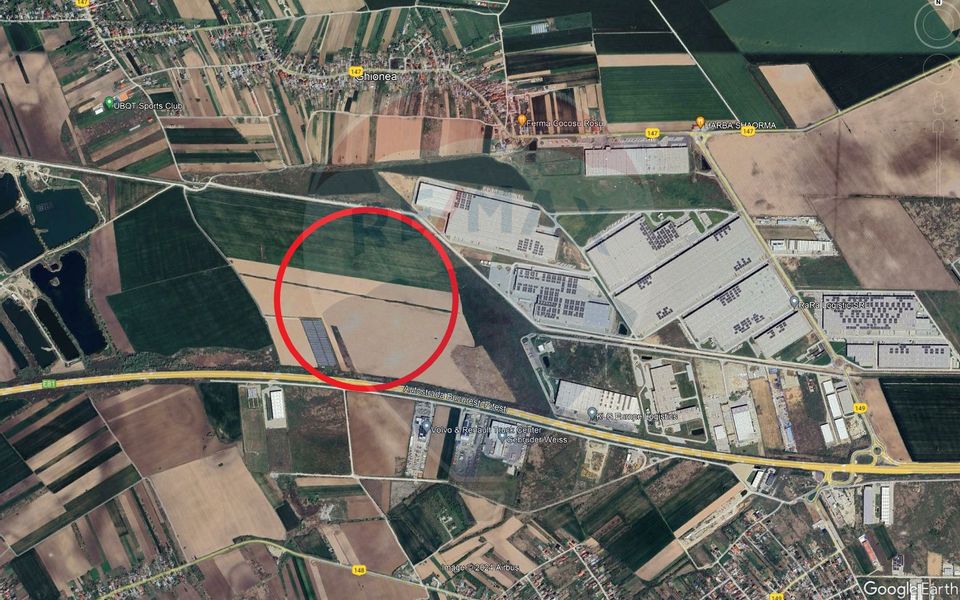 Industrial land, 93,000sqm, km 24/ A1