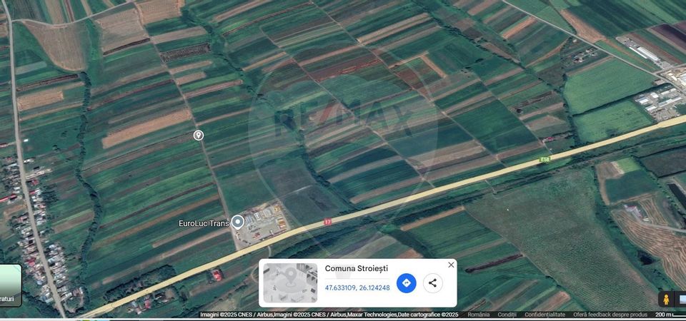 Teren extravilan 6,100mp Stroiesti / Soseaua DN17, Suceava