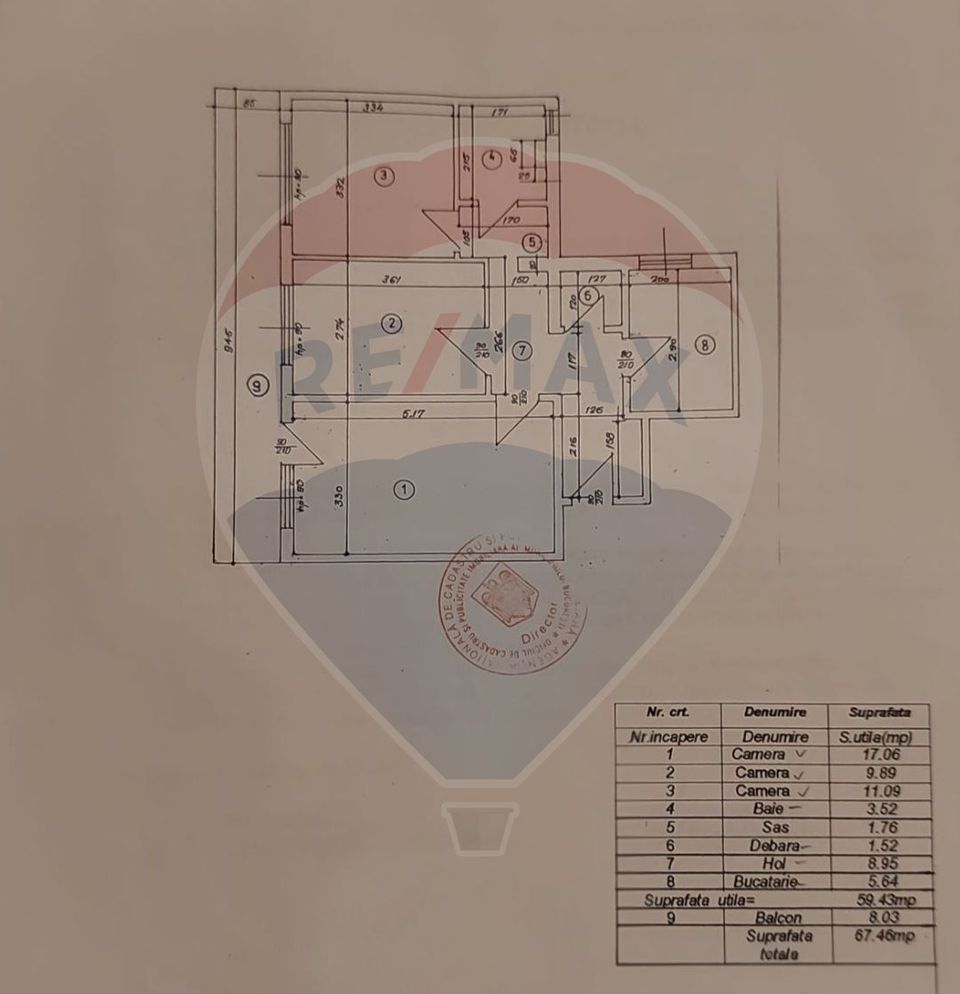 Apartament decomandat, spațios și luminos, 3 camere, 67 mp, Pantelimon