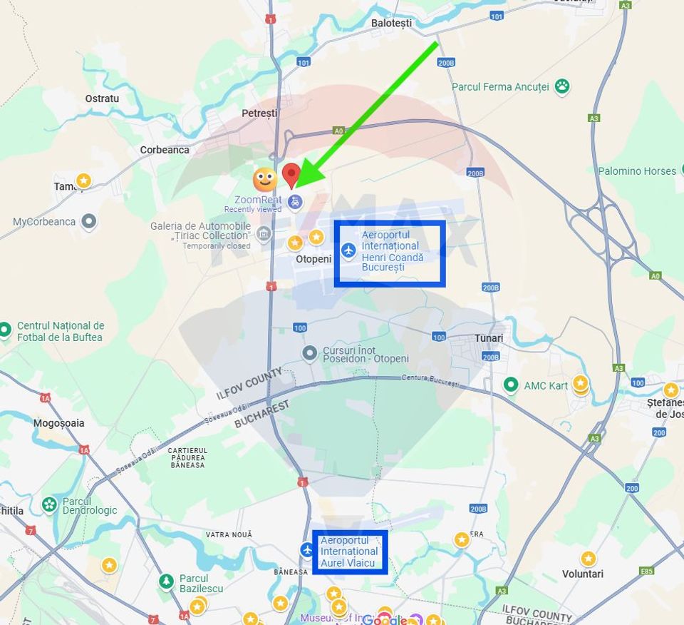 Teren 500mp Otopeni / Strada Ferme M / Aeroport