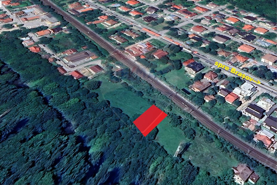 Teren intravilan cu vedere spectaculoasă spre Crucea Caraiman