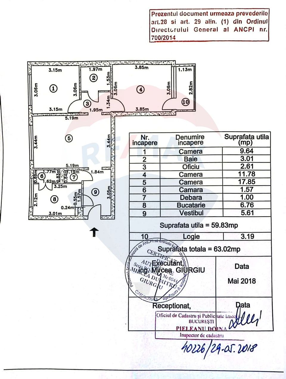 Apartament cu 3 camere de vanzare in zona Dristor / Titan