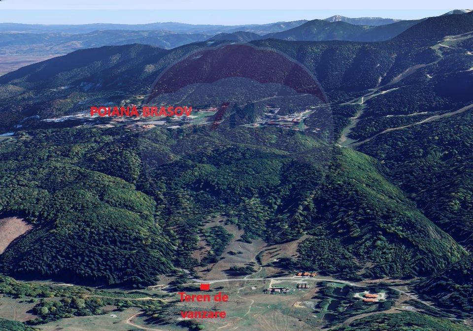 Teren de vis la poarta statiunii turistice Poiana Brașov — 1000 mp