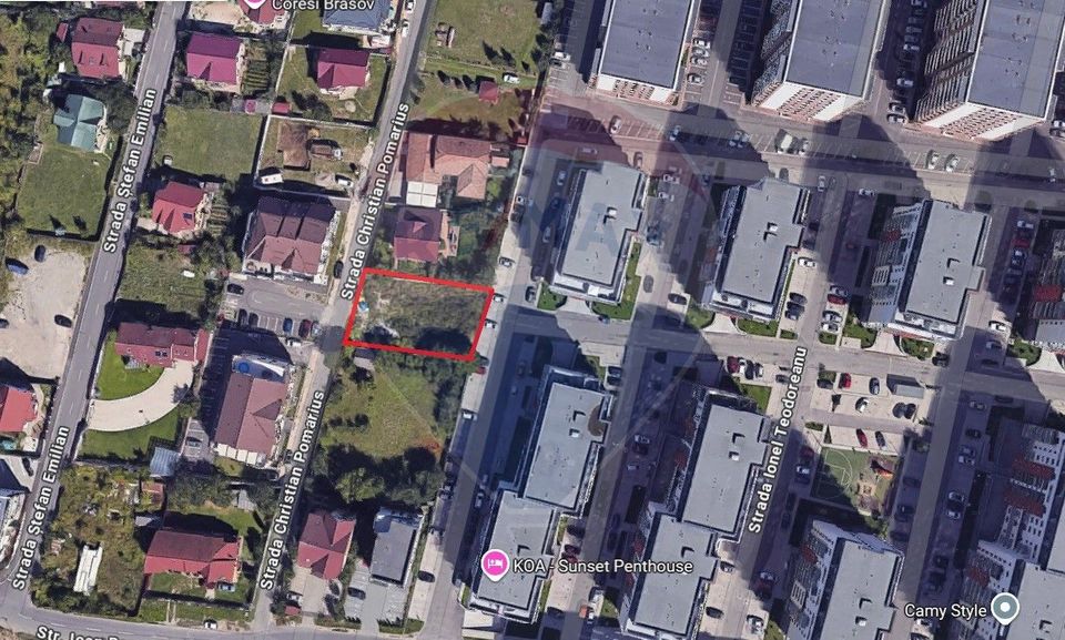 Teren de închiriat–700 mp –Tractorul, Brașov | Str. Christian Pomarius