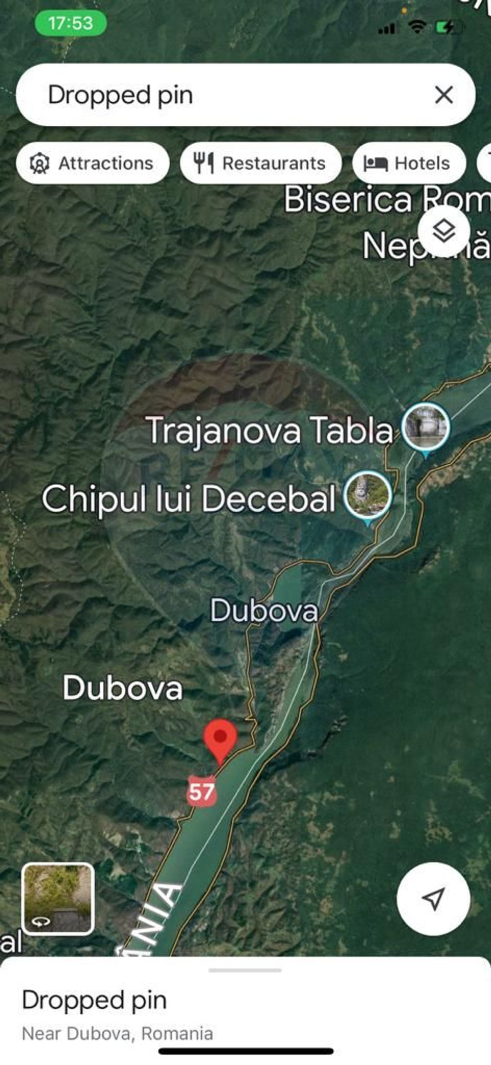 Teren deosebit unicat, 2,290mp acces plaja privata la Dunare/Dubova