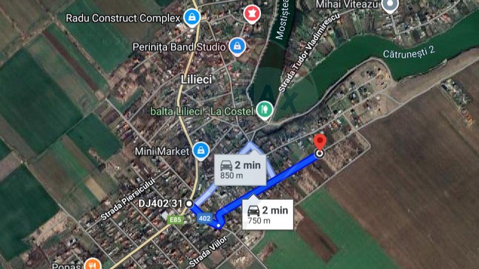 Teren de vanzare, 25km de București, Sinești, loc. Lilieci