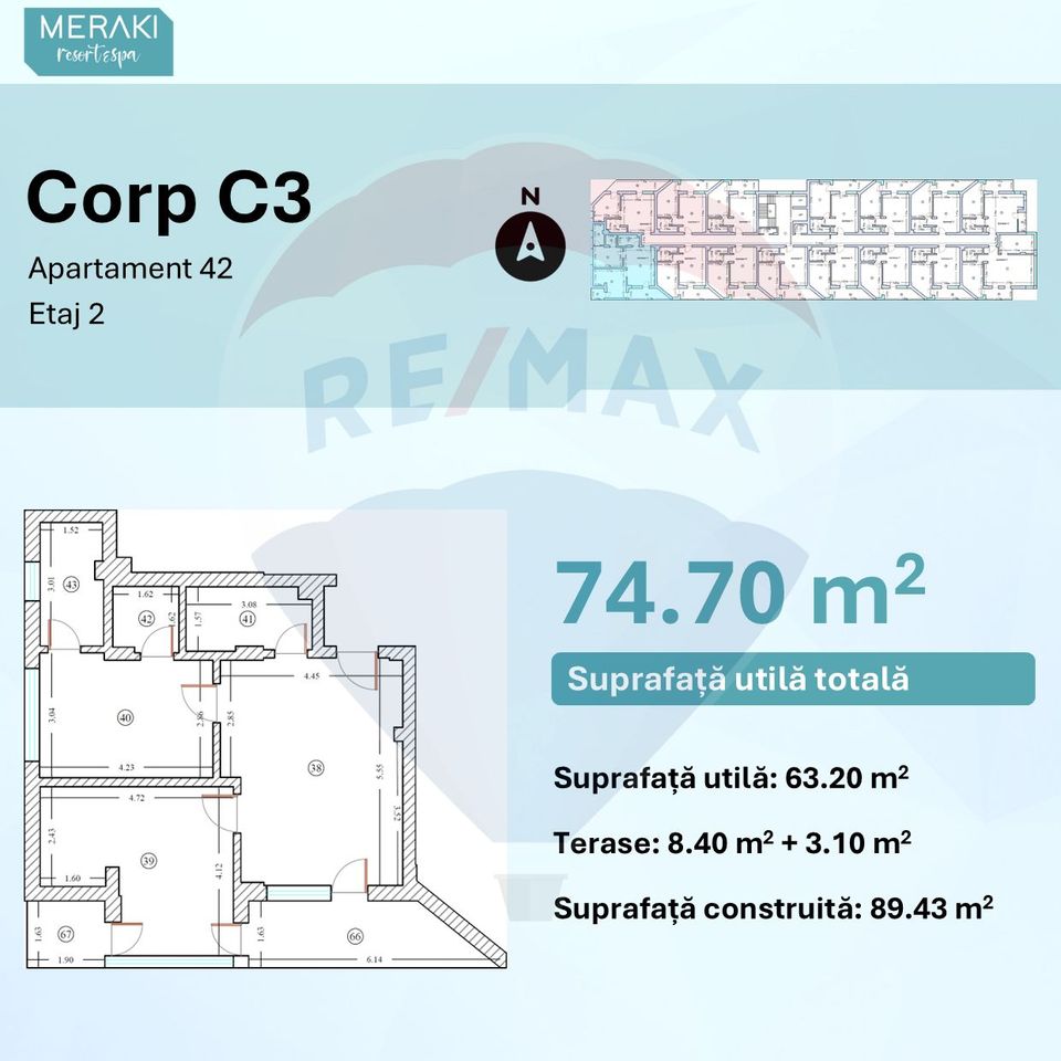 Apartament exclusivist de vânzare în Meraki Resort SPA Mamaia Nord