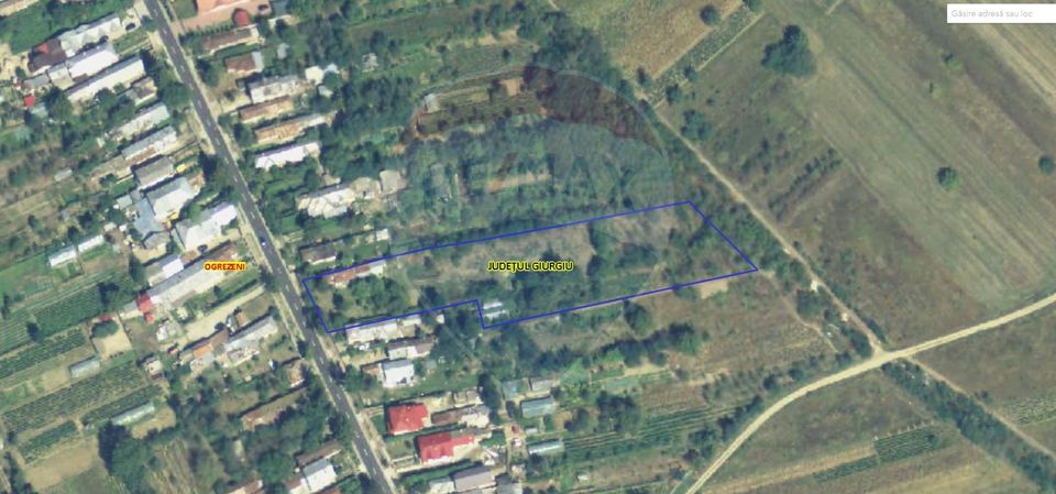 Vanzare teren intravilan  6.000mp Ogrezeni -Giurgiu/ Strada principala