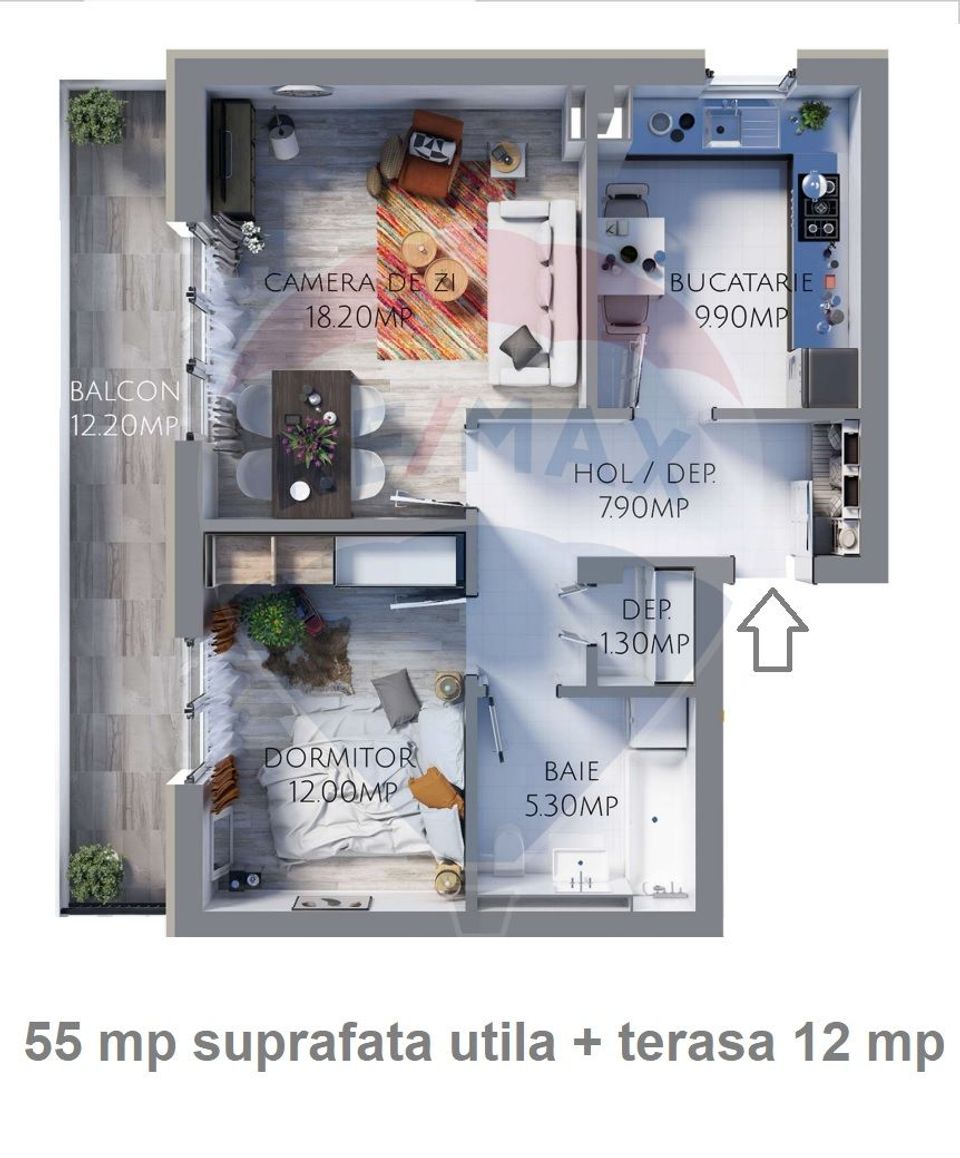 Inchiriere in Brasov, Cartier Avangarden 3, apartament nou