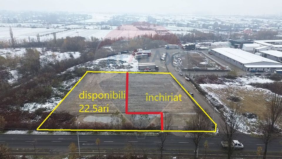 Jumătate de platforma betonata de închiriat Oborului