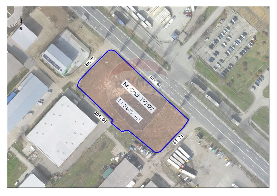 De vânzare - Teren intravilan 5043 mp Oradea - Calea Borșului