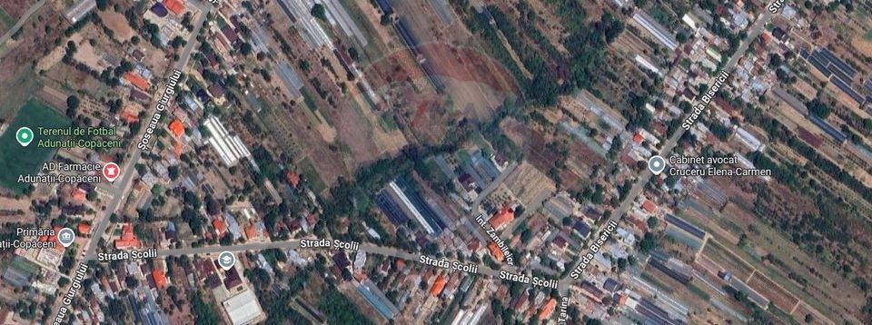 Teren de vanzare, intravilan, Adunatii-Copaceni Strada Scolii Primarie