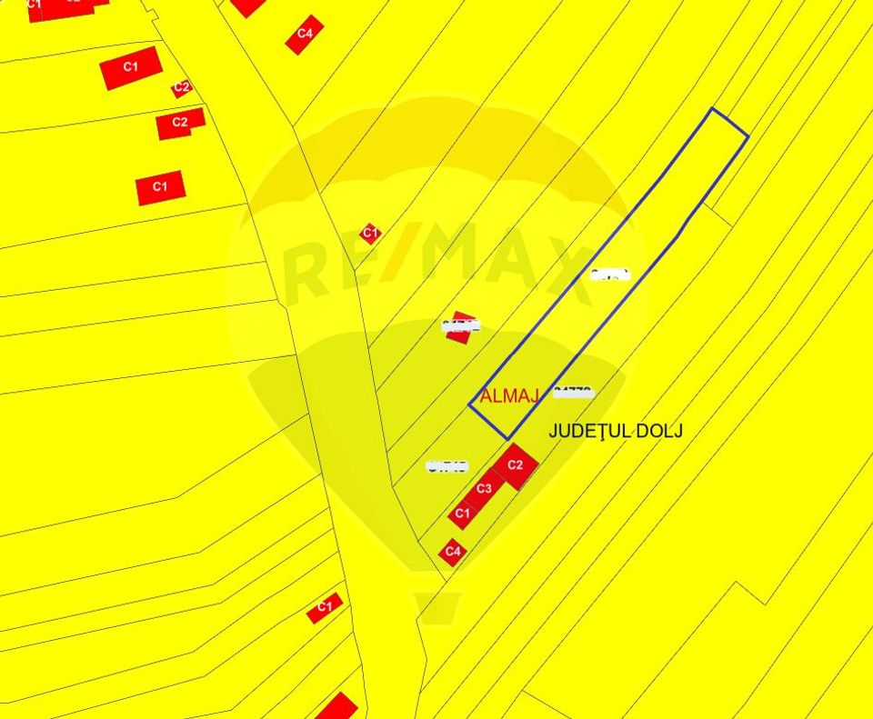 Teren Intravilan Almaj/Mosneni 1350mp