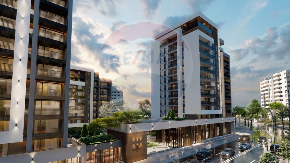 Apartament cu 2 camere, Cosmopolit