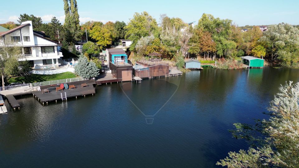Vila zona exclusivista Snagov 1250 mp teren deschidere lac