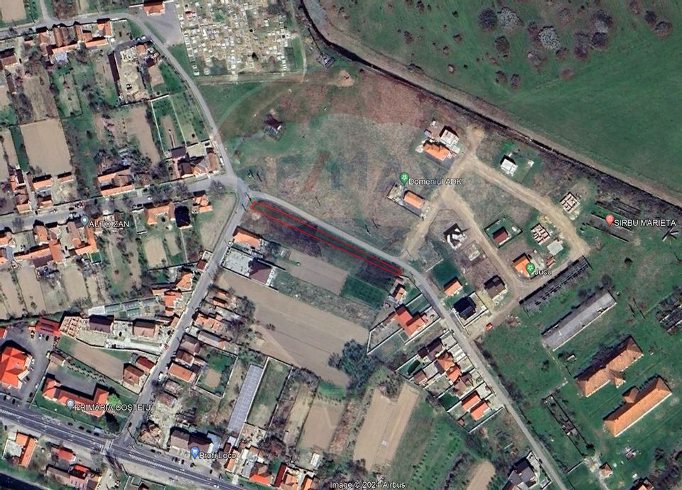 Land 953sqm Costeiu / Strada principala