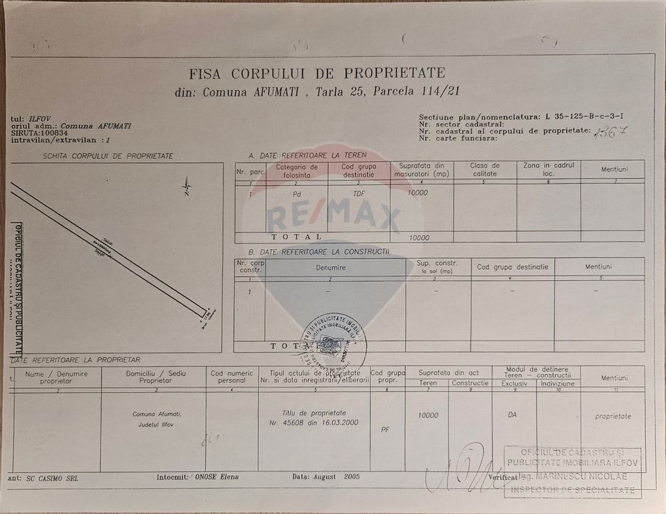 Teren 10,000mp Afumati | Padure | Soseaua Petrachioaia